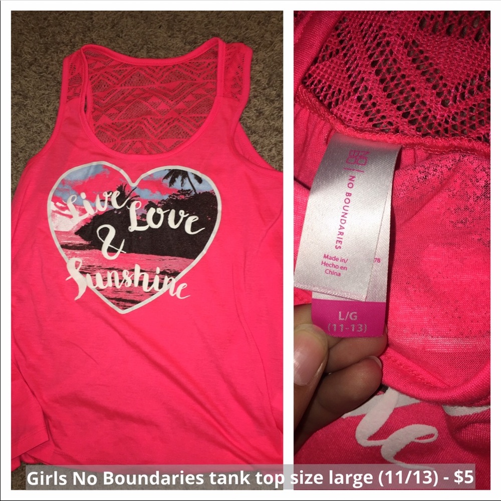 Pink tank top